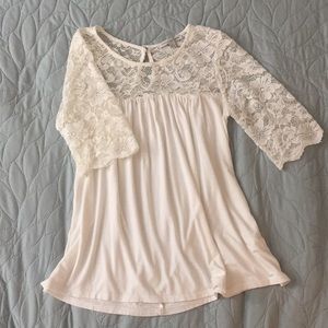 White lace blouse